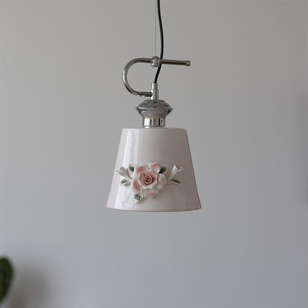 Camellia Suspension Céramique Vintage - Neutralighting