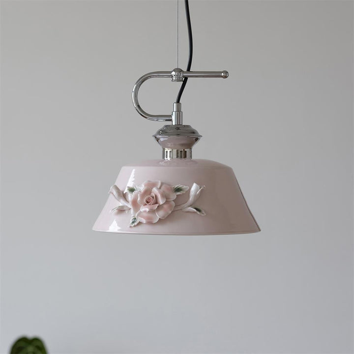 Camellia Suspension Céramique Vintage - Neutralighting