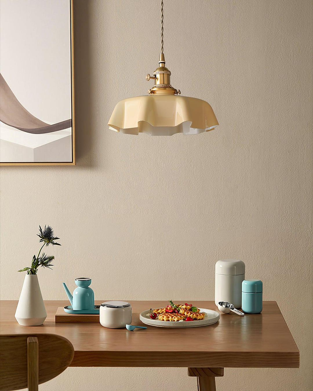 Lustra Lampe Pendante Fleur Française pour Salle à Manger - Neutralighting