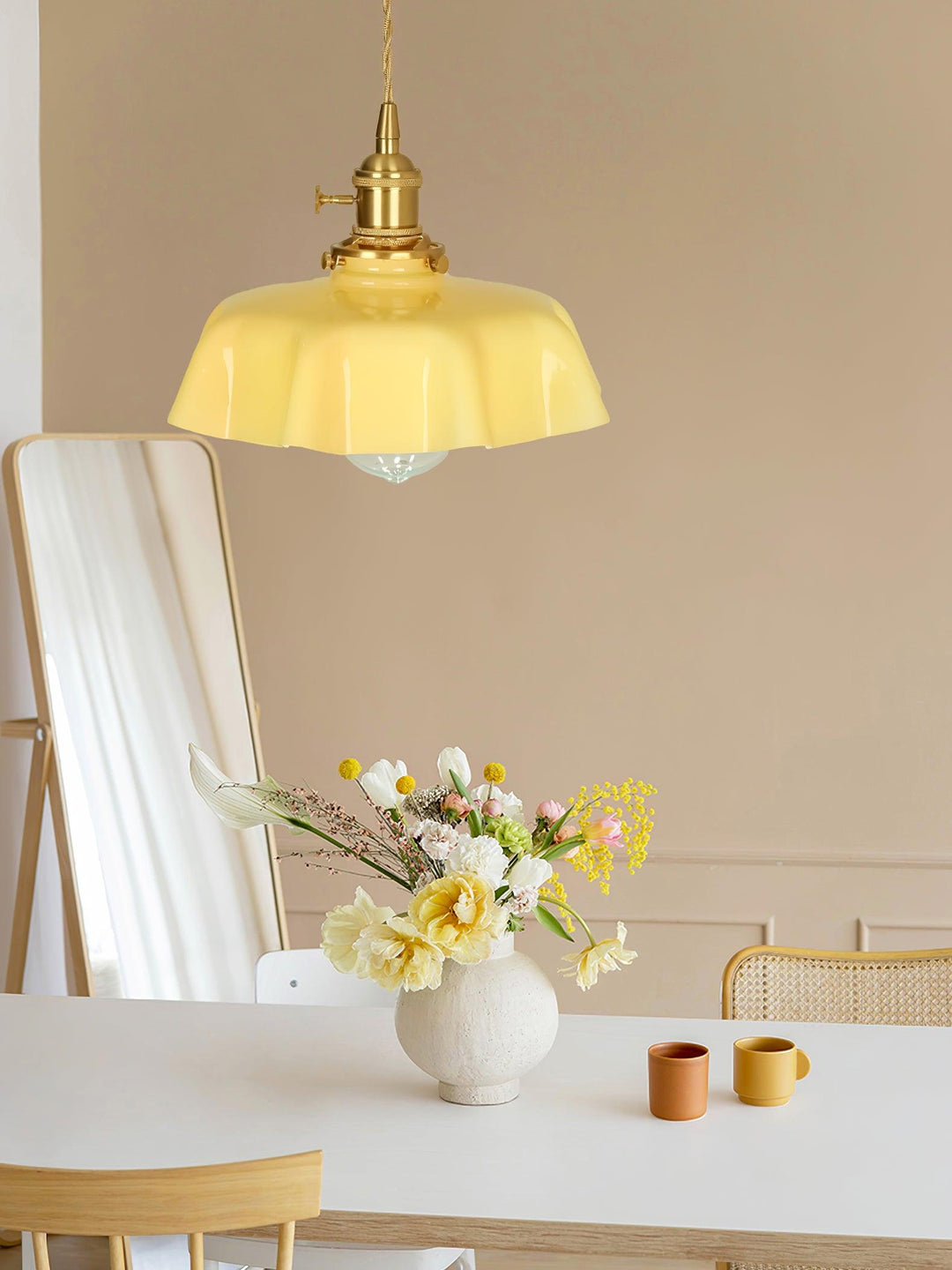 Lustra Lampe Pendante Fleur Française pour Salle à Manger - Neutralighting