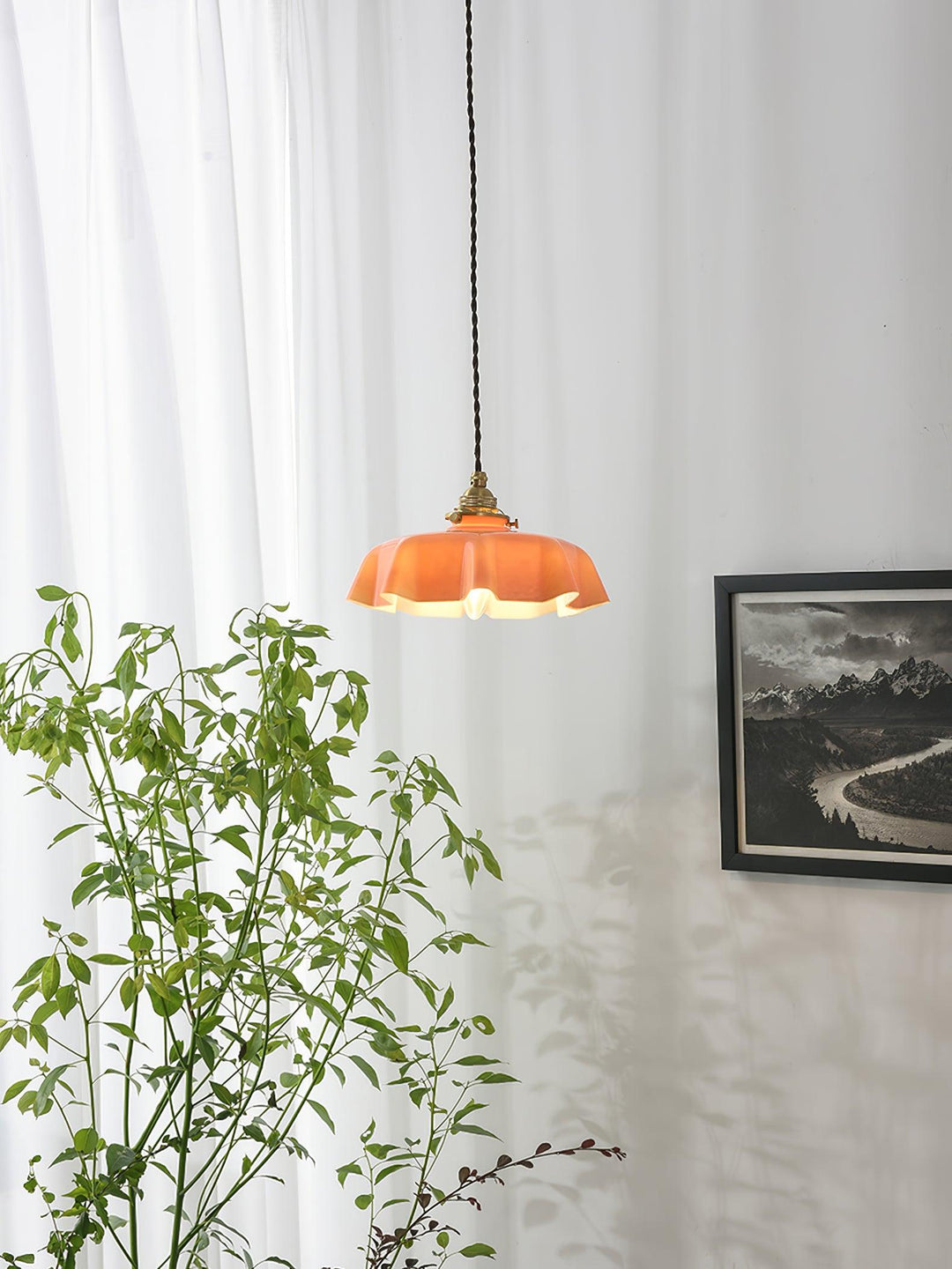 Lustra Lampe Pendante Fleur Française pour Salle à Manger - Neutralighting
