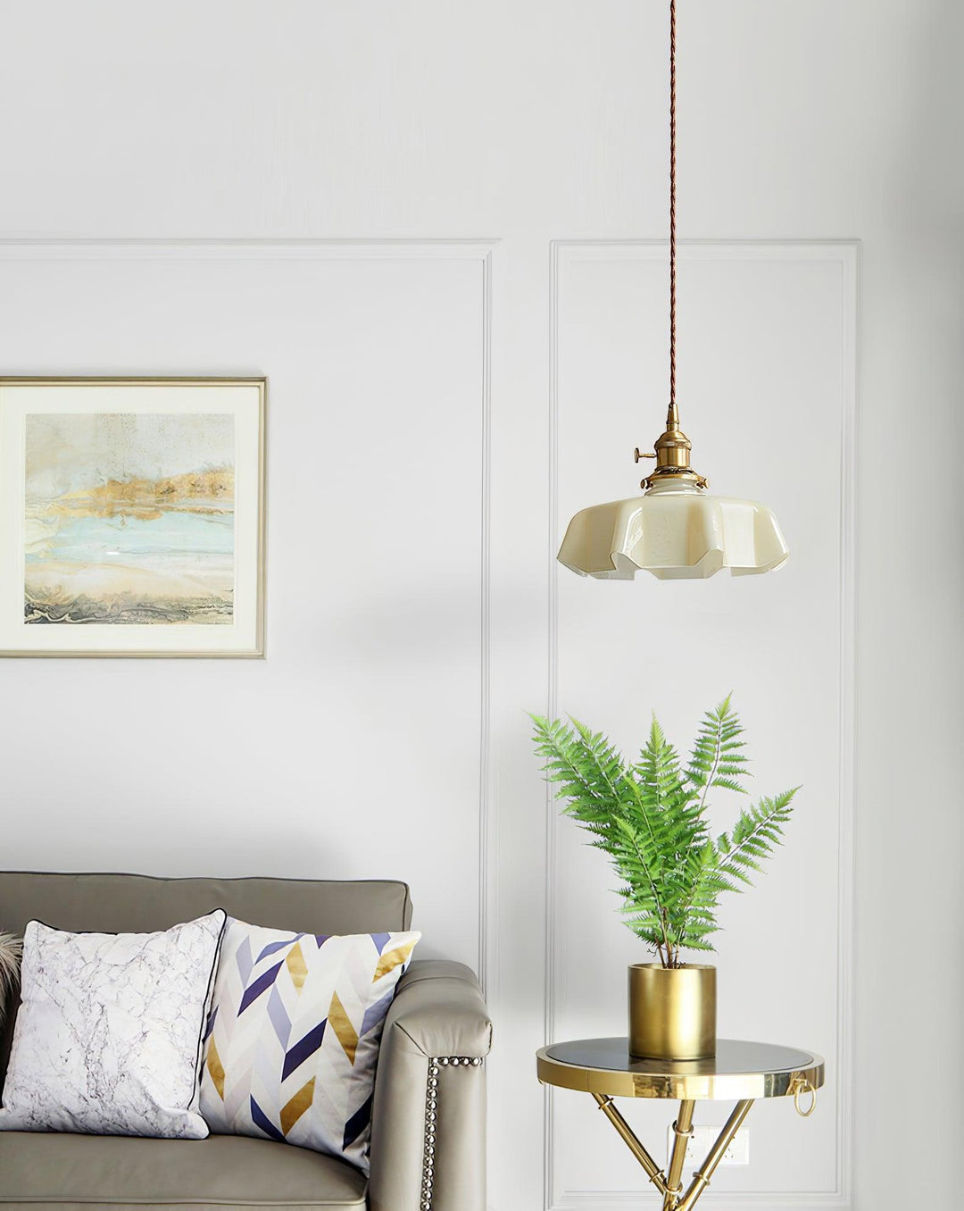 Lustra Lampe Pendante Fleur Française pour Salle à Manger - Neutralighting