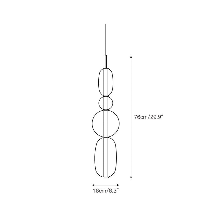 Zodore Prime Art Coloré Verre Suspension - Neutralighting
