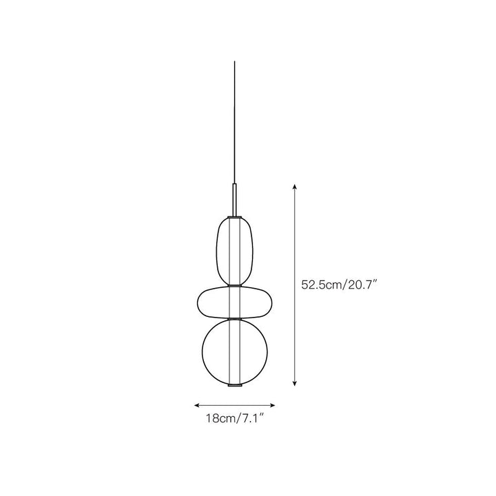 Zodore Prime Art Coloré Verre Suspension - Neutralighting