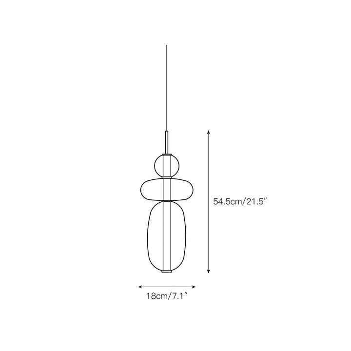 Zodore Prime Art Coloré Verre Suspension - Neutralighting