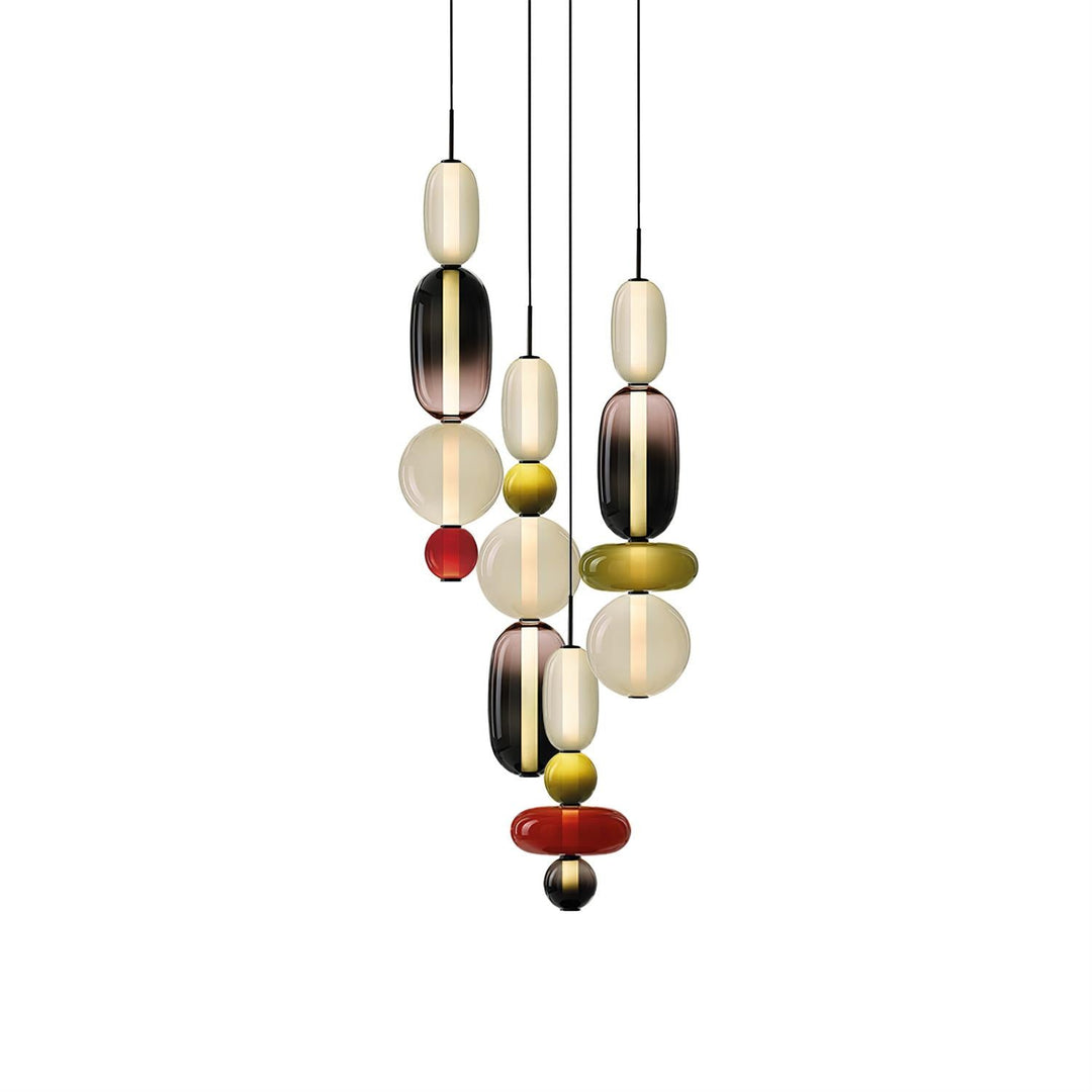 Cunorara Prime Art Coloré Verre Lustre - Neutralighting
