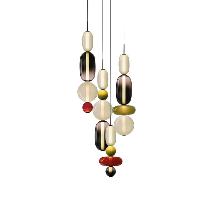 Cunorara Prime Art Coloré Verre Lustre - Neutralighting