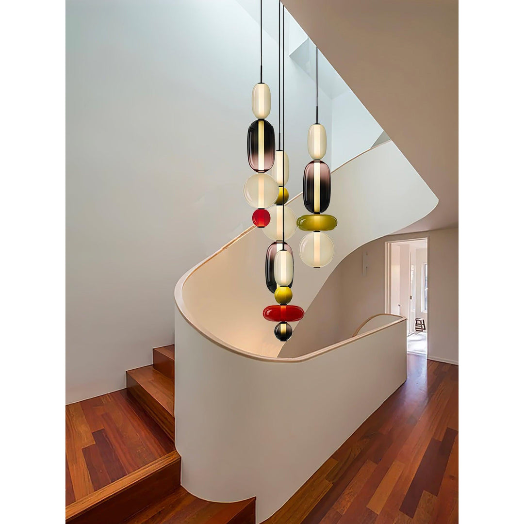 Cunorara Prime Art Coloré Verre Lustre - Neutralighting