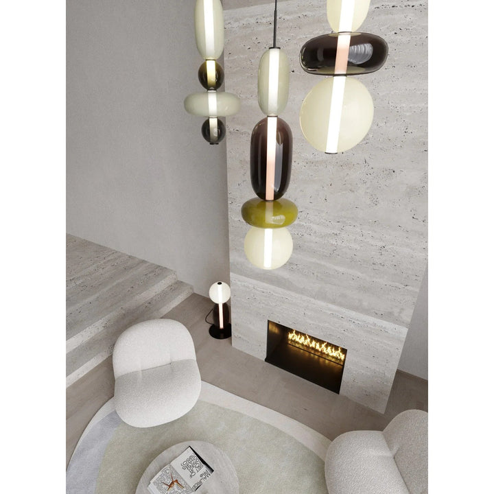 Cunorara Prime Art Coloré Verre Lustre - Neutralighting