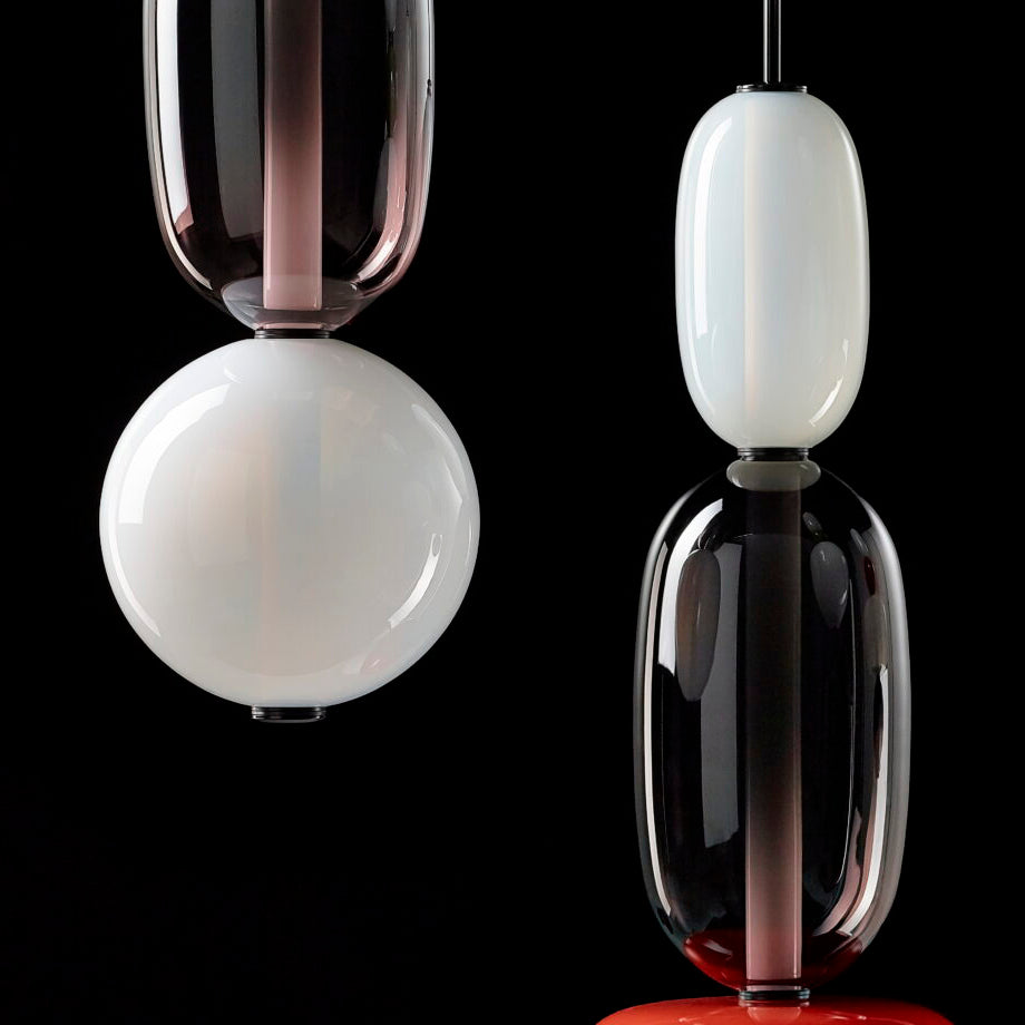 Cunorara Prime Art Coloré Verre Lustre - Neutralighting