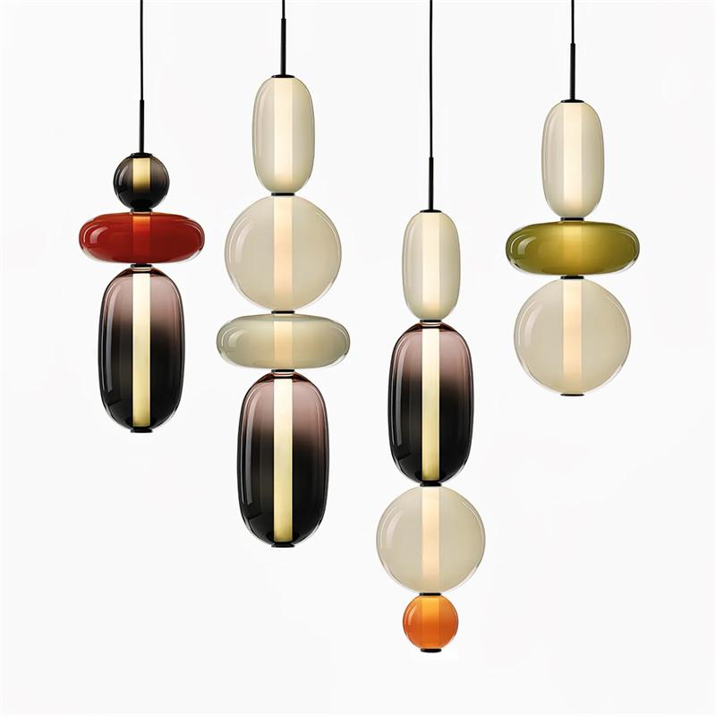 Cunorara Prime Art Coloré Verre Lustre - Neutralighting