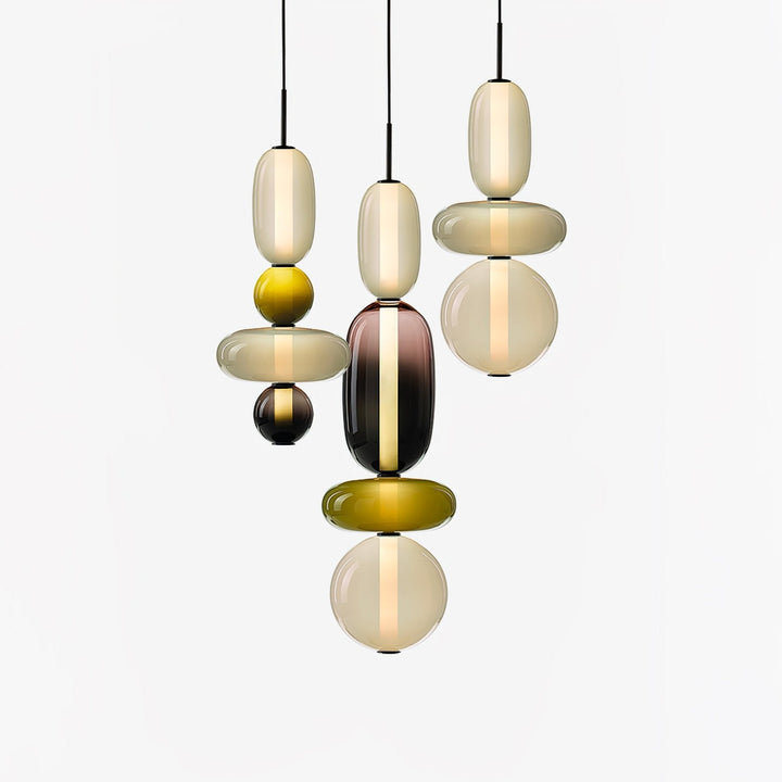 Orba Lampe Pendante en Verre Cristallisé - Neutralighting