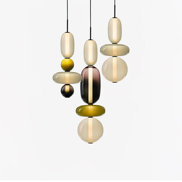 Orba Lampe Pendante en Verre Cristallisé - Neutralighting