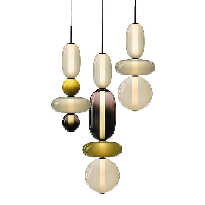 Orba Lampe Pendante en Verre Cristallisé - Neutralighting
