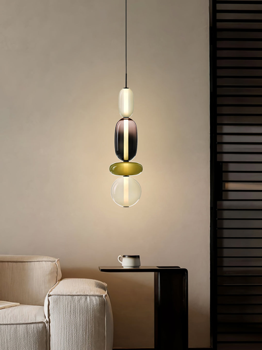 Noxic Suspension Artistique en Verre et Acrylique - Neutralighting
