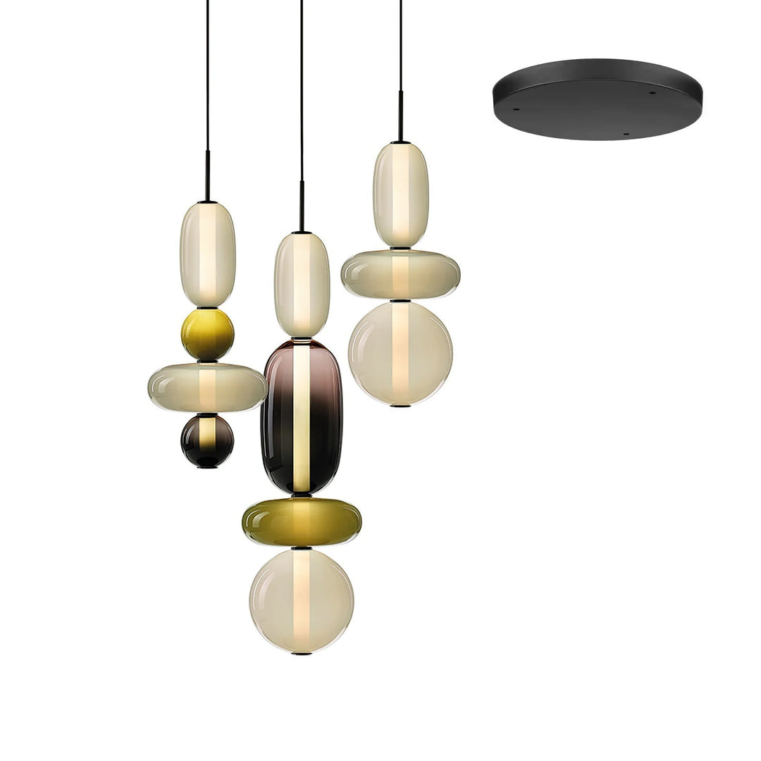 Cunorara Prime Art Coloré Verre Lustre - Neutralighting