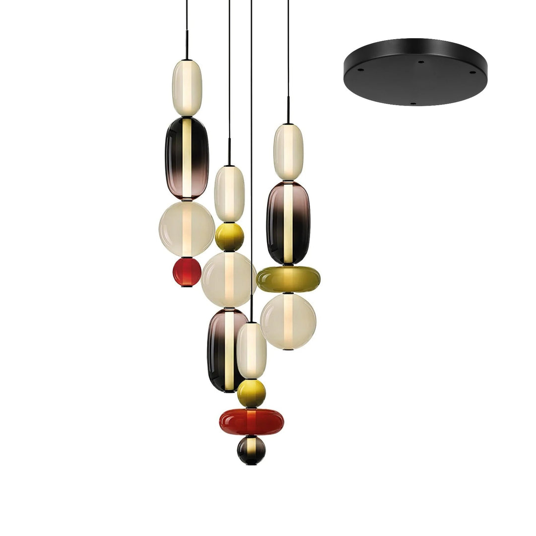 Cunorara Prime Art Coloré Verre Lustre - Neutralighting