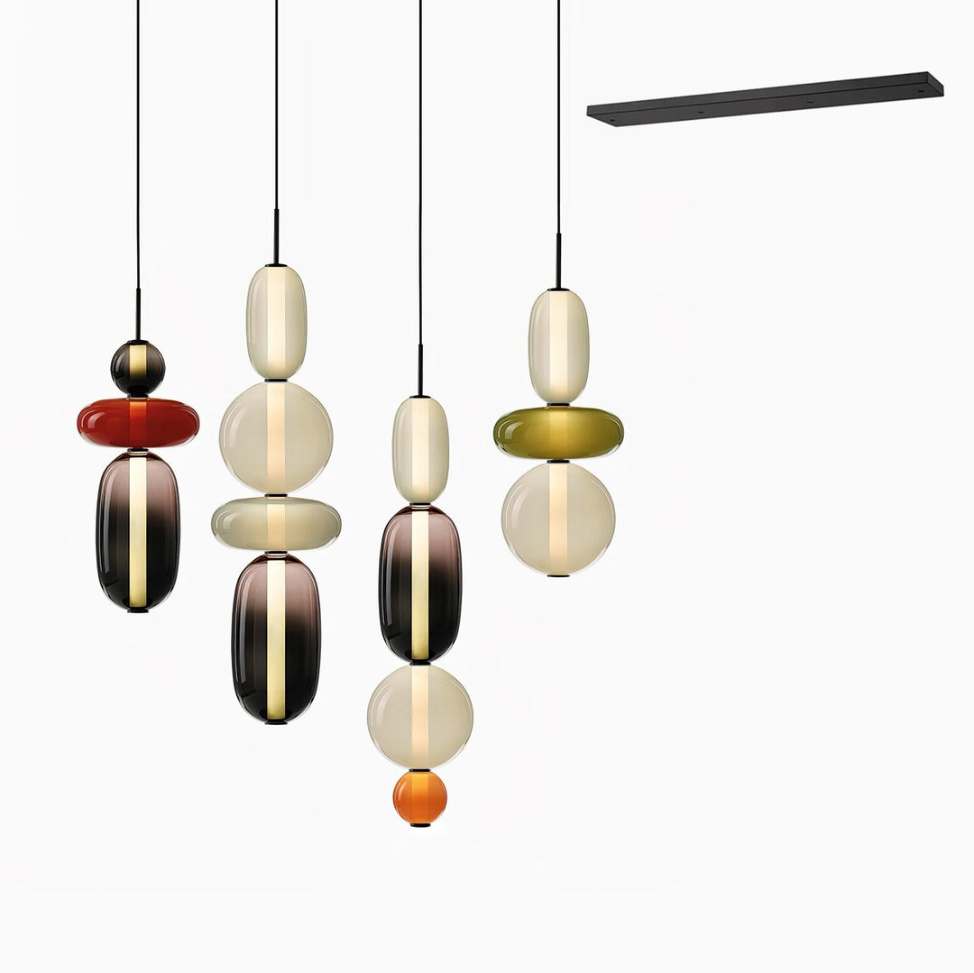 Cunorara Prime Art Coloré Verre Lustre - Neutralighting