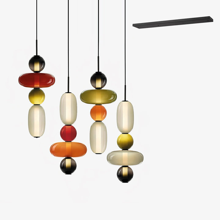 Cunorara Prime Art Coloré Verre Lustre - Neutralighting