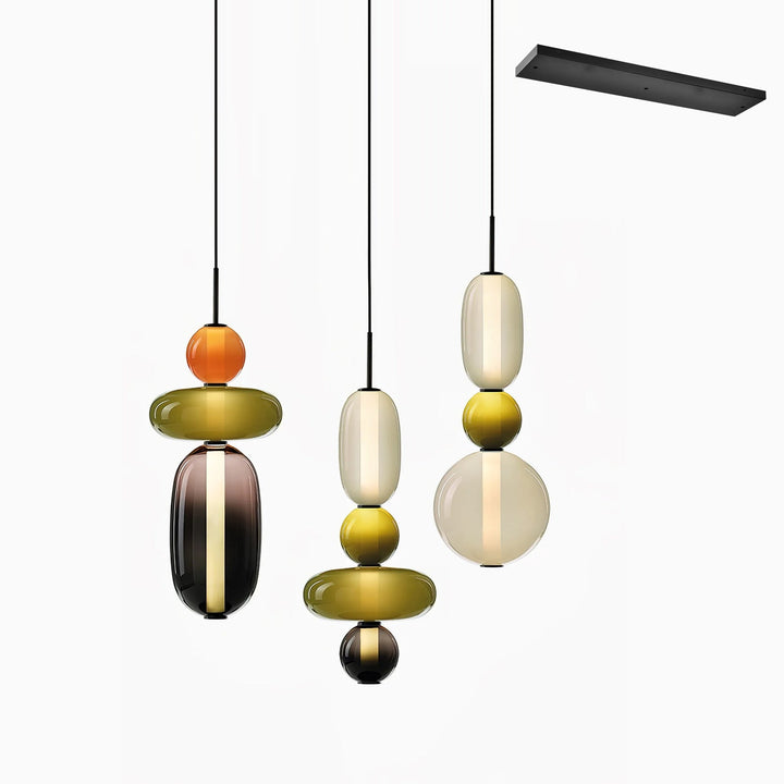 Noxic Suspension Artistique en Verre et Acrylique - Neutralighting