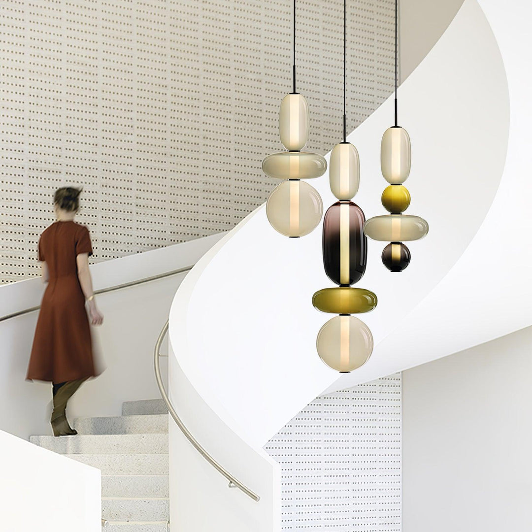 Orba Lampe Pendante en Verre Cristallisé - Neutralighting