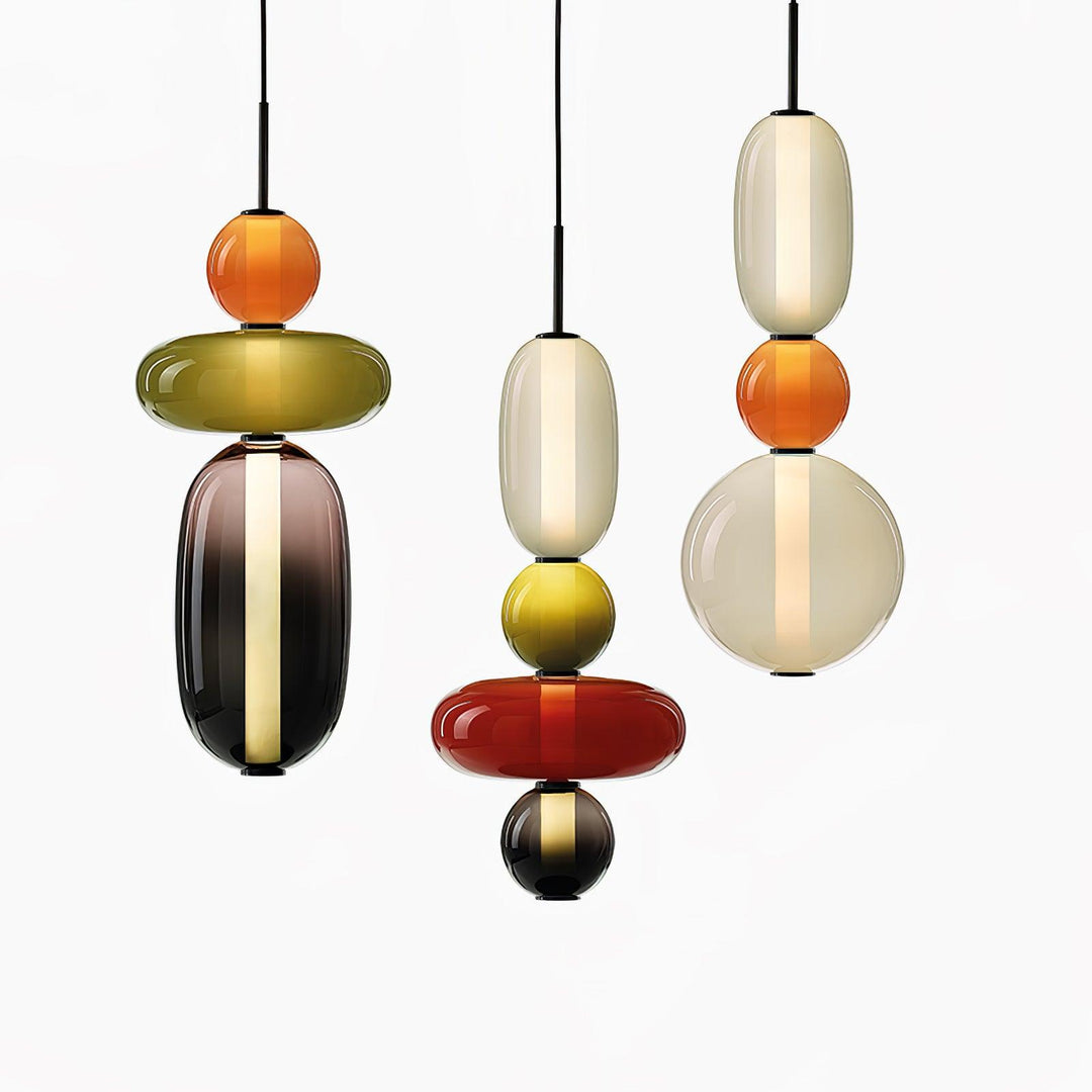 Orba Lampe Pendante en Verre Cristallisé - Neutralighting