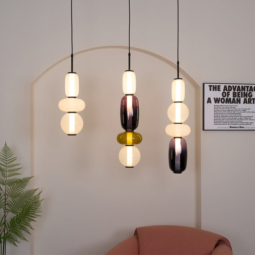 Orba Lampe Pendante en Verre Cristallisé - Neutralighting