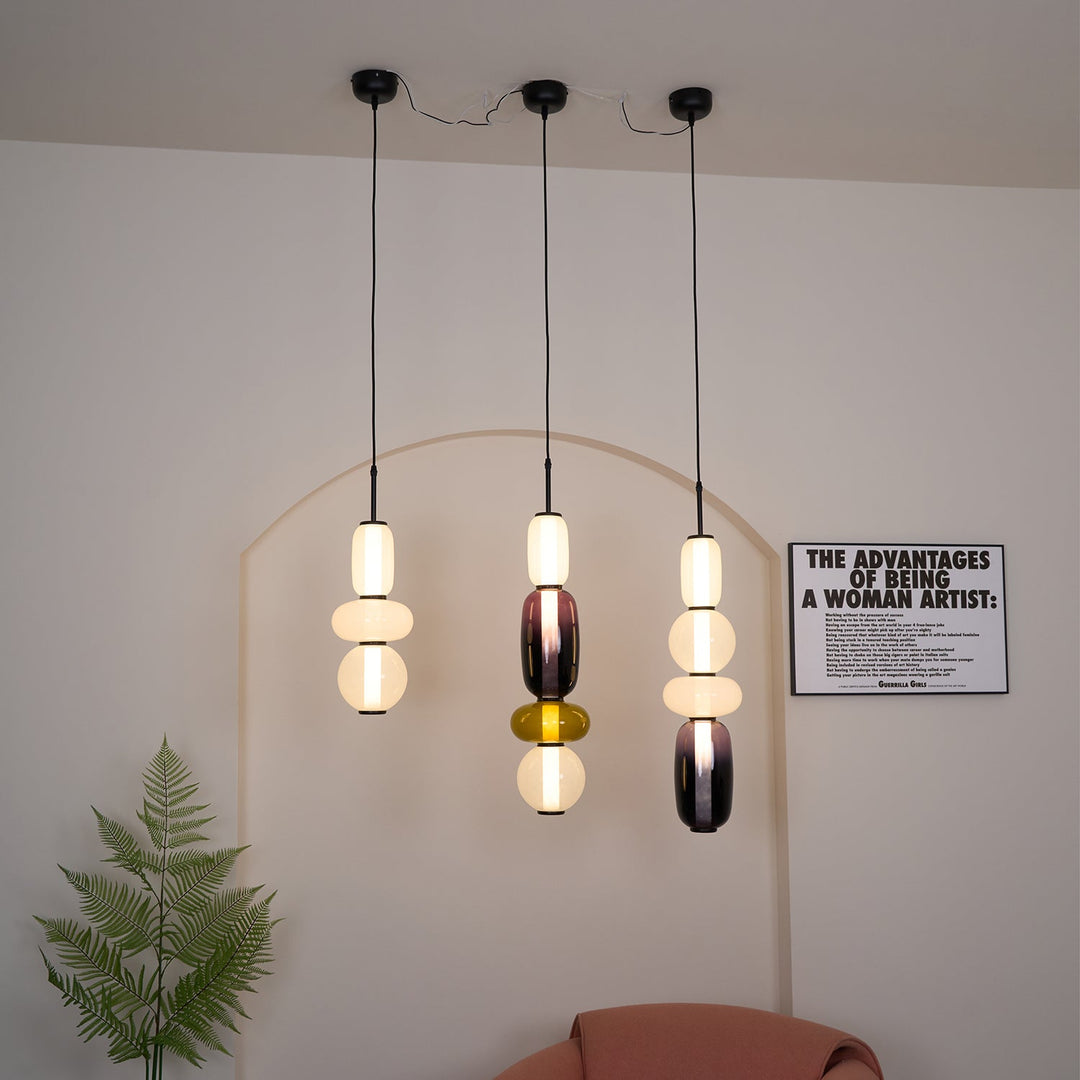 Orba Lampe Pendante en Verre Cristallisé - Neutralighting