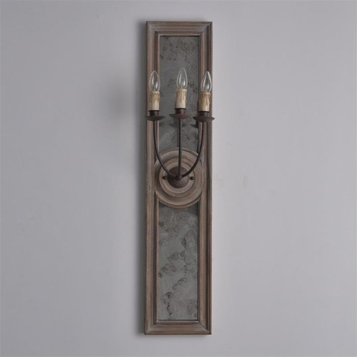 Phasis Applique Murale en Métal Vintage à 3 Lumières avec Miroir Élégance - Neutralighting