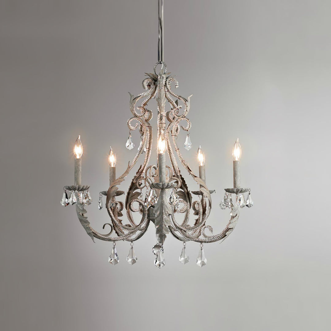 Lustra Suspension Lampe Porte-Bougie Perles de Cristal - Neutralighting