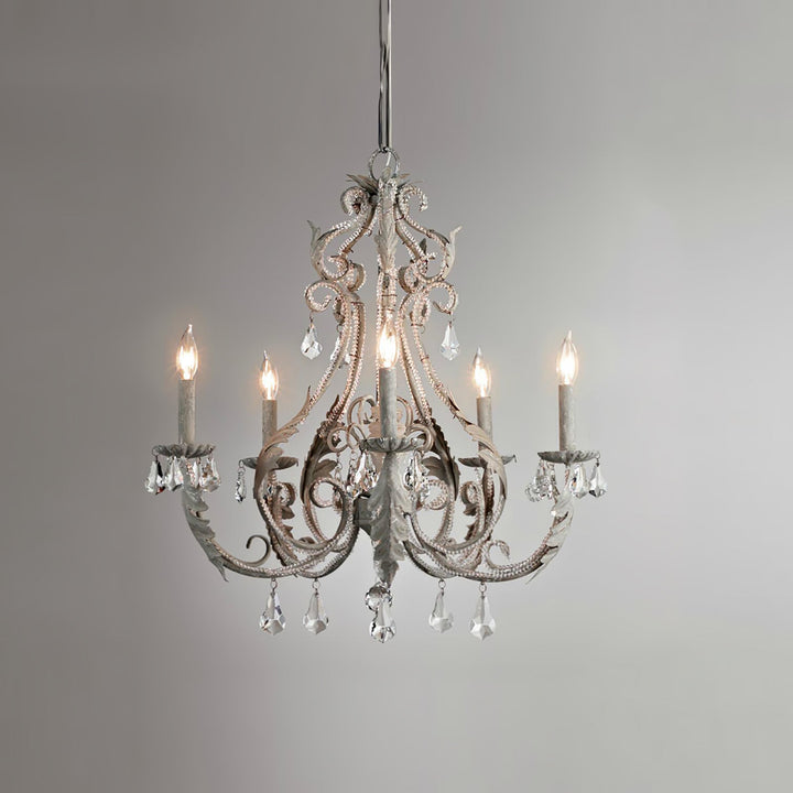 Lustra Suspension Lampe Porte-Bougie Perles de Cristal - Neutralighting