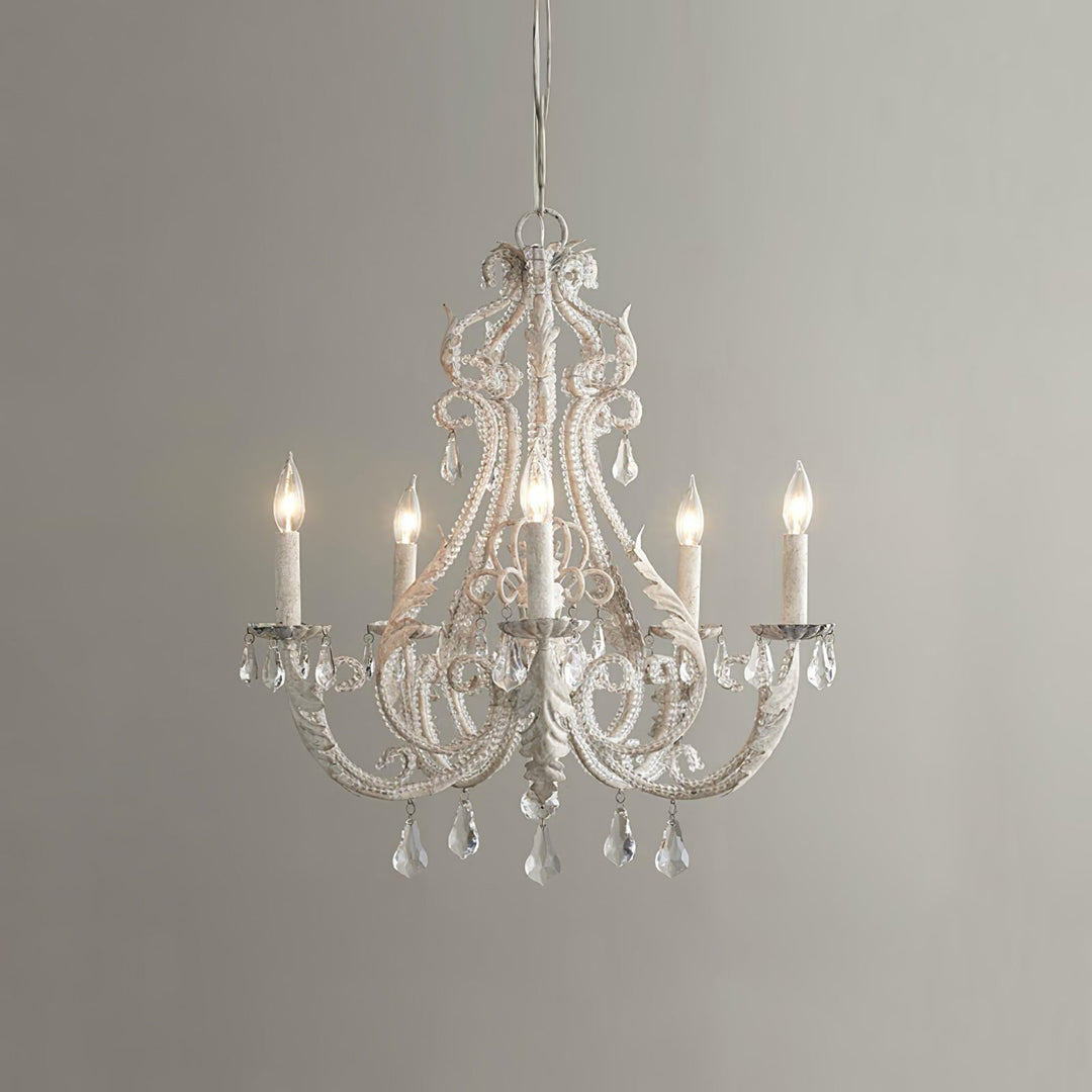 Lustra Suspension Lampe Porte-Bougie Perles de Cristal - Neutralighting