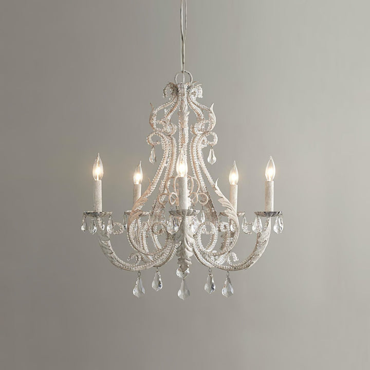 Lustra Suspension Lampe Porte-Bougie Perles de Cristal - Neutralighting