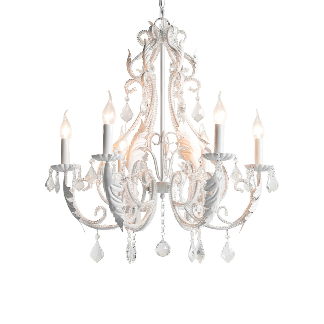Lustra Suspension Lampe Porte-Bougie Perles de Cristal - Neutralighting