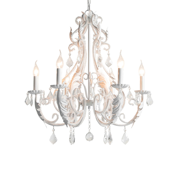 Lustra Suspension Lampe Porte-Bougie Perles de Cristal - Neutralighting