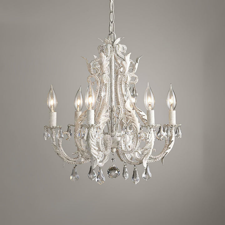 Lustra Suspension Lampe Porte-Bougie Perles de Cristal - Neutralighting
