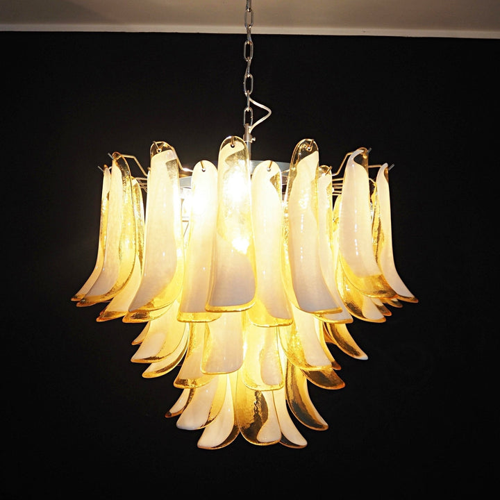Aurora Chandelier Pétales en Verre de Murano Superposés - Neutralighting