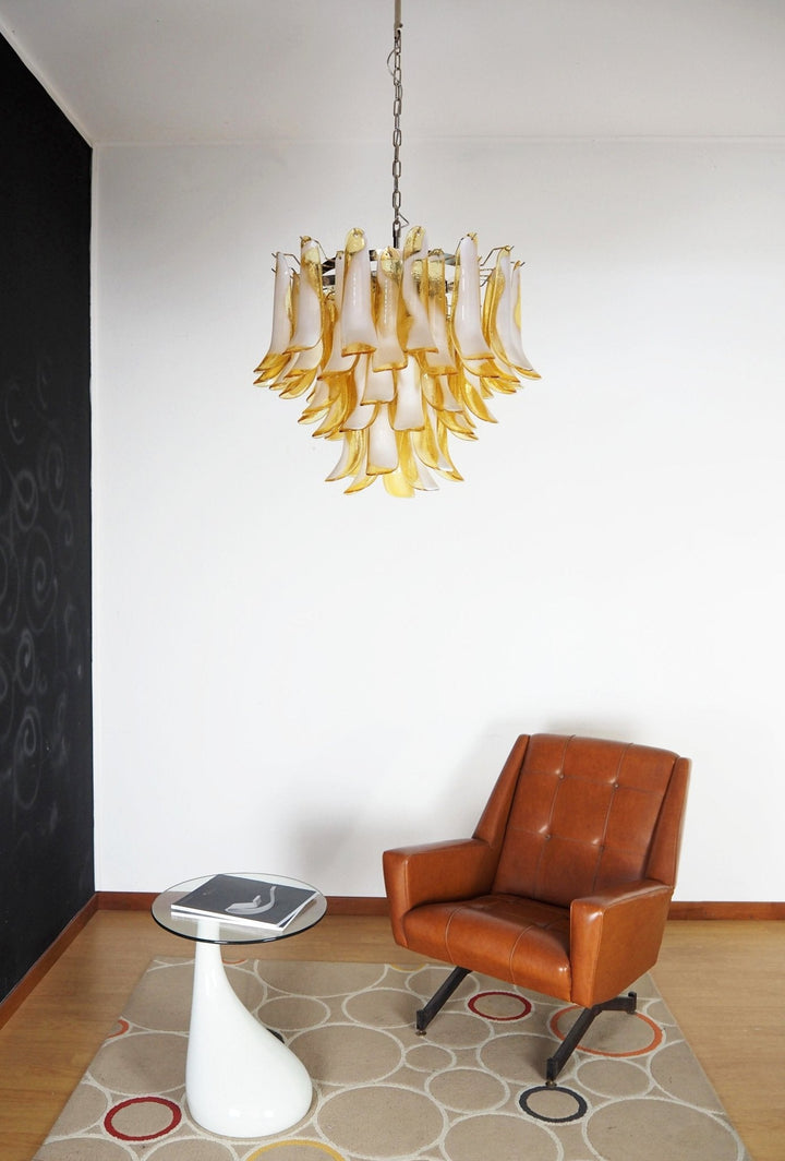 Aurora Chandelier Pétales en Verre de Murano Superposés - Neutralighting