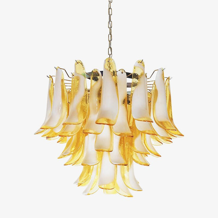 Aurora Chandelier Pétales en Verre de Murano Superposés - Neutralighting