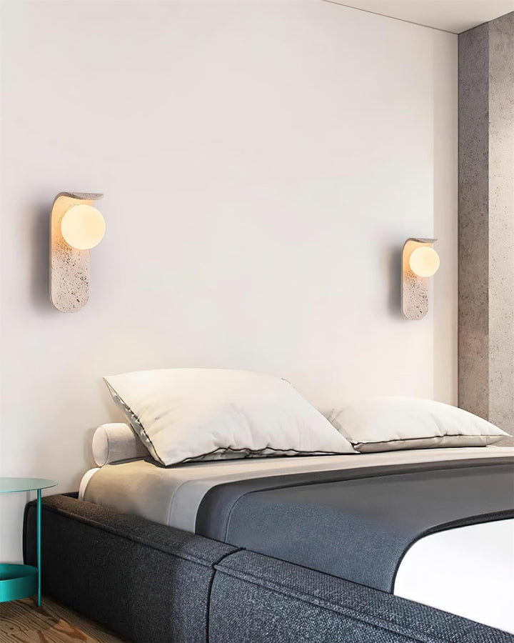 Terra Applique Murale Minimaliste en Travertin - Neutralighting