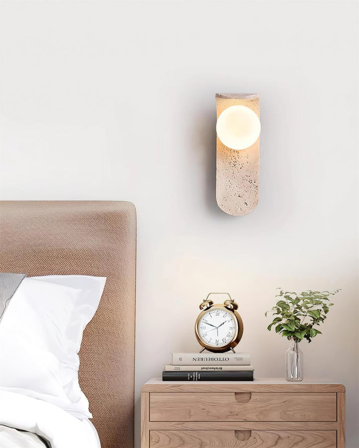 Terra Applique Murale Minimaliste en Travertin - Neutralighting