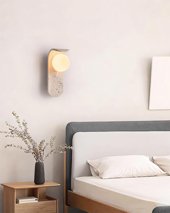 Terra Applique Murale Minimaliste en Travertin - Neutralighting