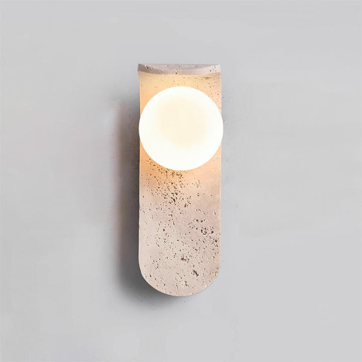 Terra Applique Murale Minimaliste en Travertin - Neutralighting