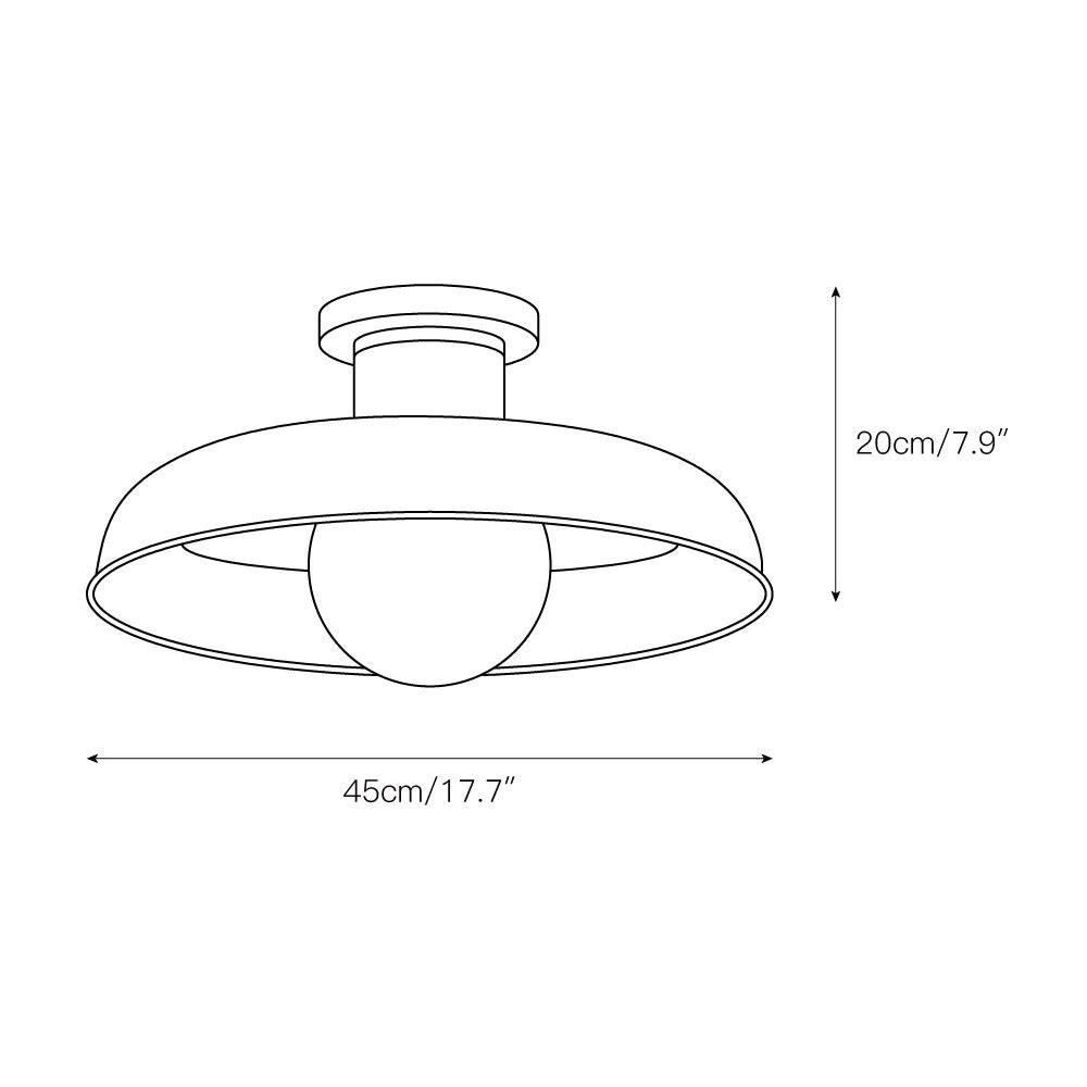 Quasar Lampe de Plafond Semi-Encastrée en Métal et Verre Style Minimaliste Moderne - Neutralighting