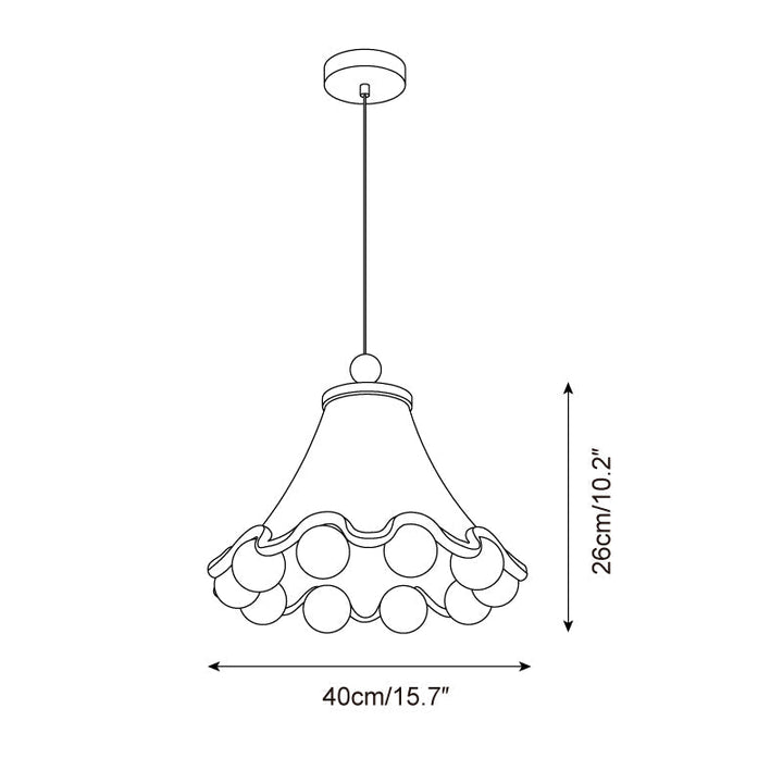 Carniva Suspension Abat-jour avec Pompons Ludiques - Neutralighting