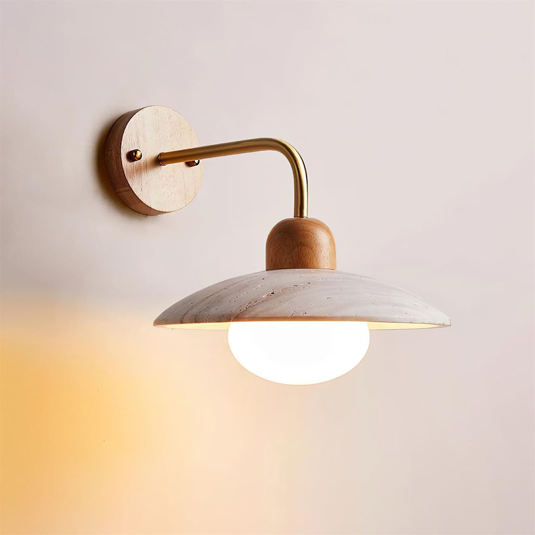Winel Applique Murale Vintage en Travertin - Neutralighting