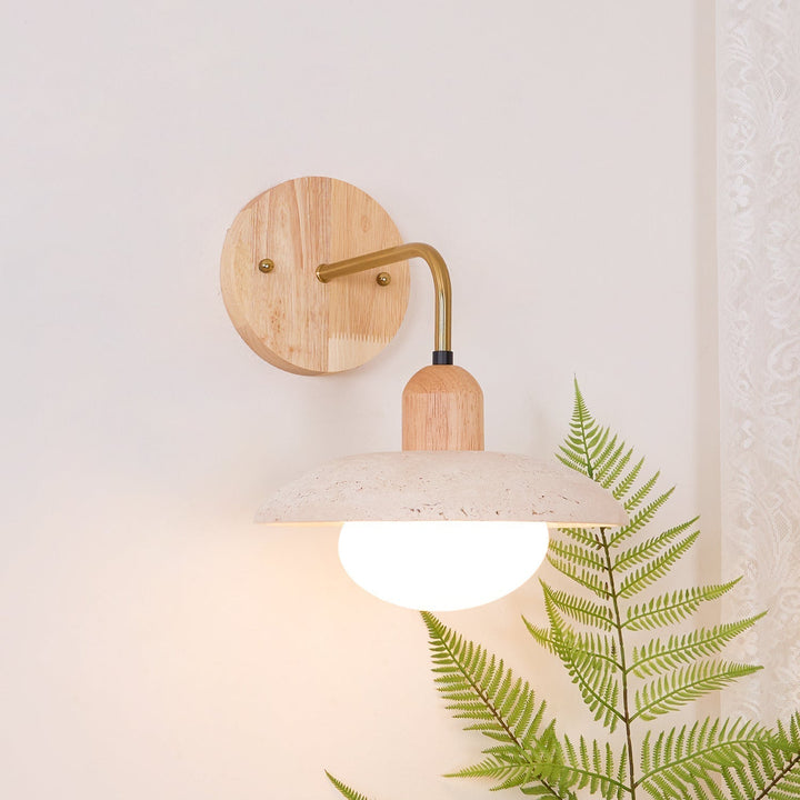 Winel Applique Murale Vintage en Travertin - Neutralighting