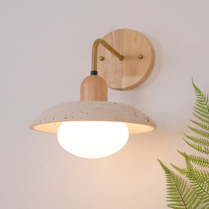 Winel Applique Murale Vintage en Travertin - Neutralighting