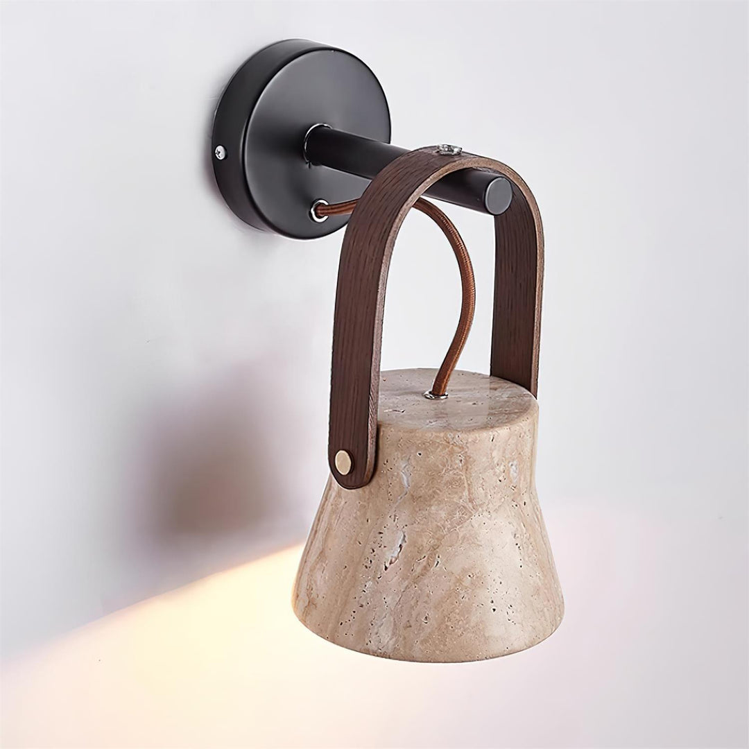 Pavo Applique Murale Minimaliste Bois Travertin - Neutralighting