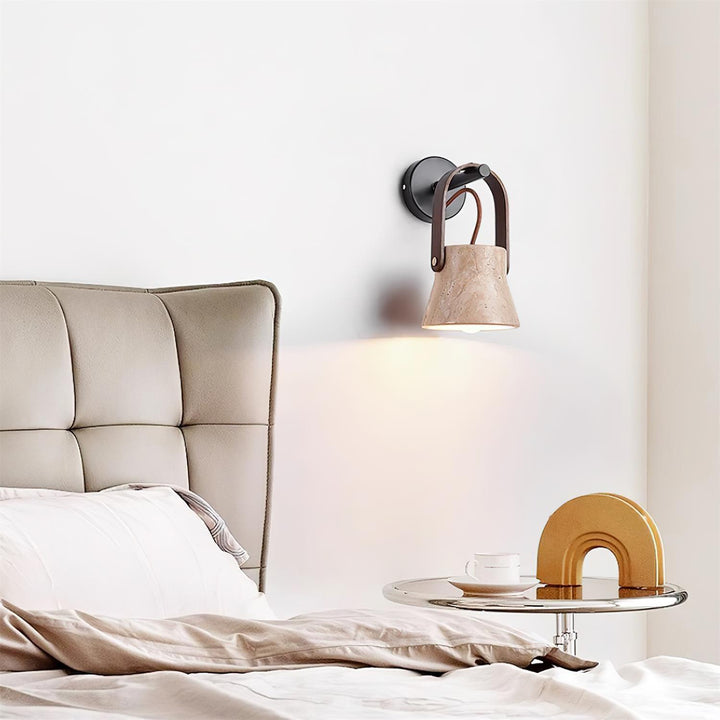 Pavo Applique Murale Minimaliste Bois Travertin - Neutralighting